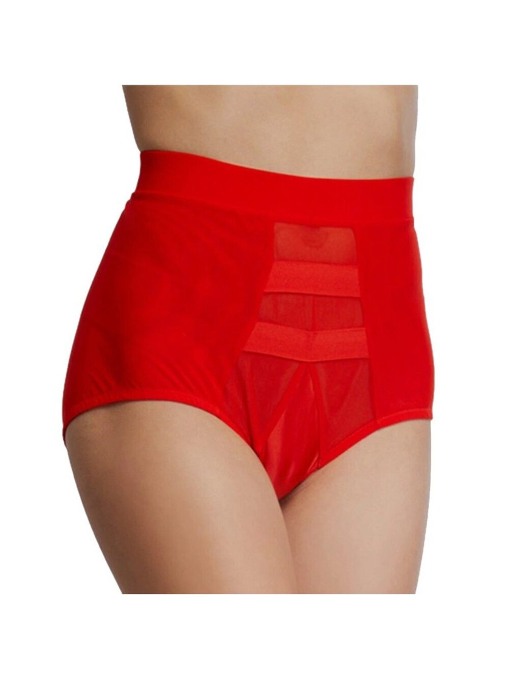 We are HAH Hi Wasted Panty Blood Orange Red XS NWT #63048